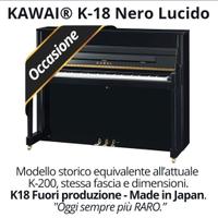 KAWAI® K-18 Made Japan, Pianoforte con Silent