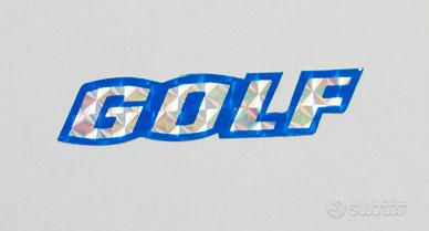 Adesivo riflettente GOLF anni 80