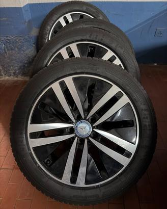 4 cerchi originali Mercedes da 17” con gomme inver