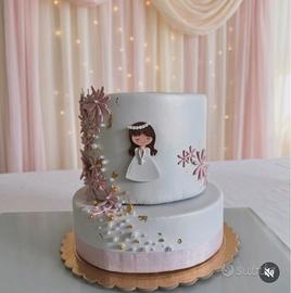 Torta gomma eva prima comunione 