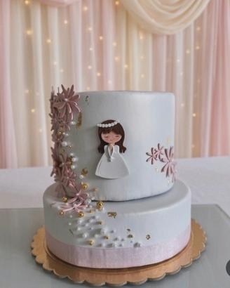 Torta gomma eva prima comunione 