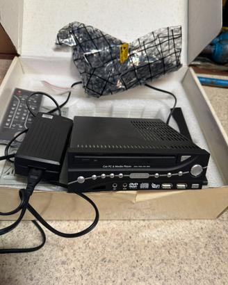 Car pc e media player con due monito 8 poll