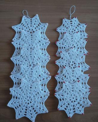Decorazioni natalizie a forma di fiocco di neve