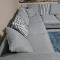 Divano angolare grigio 244x244