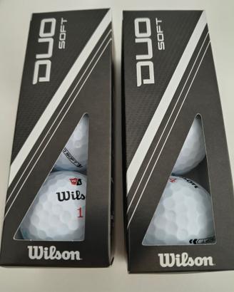 Palline da golf Wilson Duo Soft 6 pezzi bianco