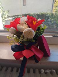 composizione fiori artificiali