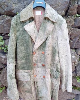 JC de Castelbajac cappotto uomo pelle