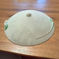 Plafoniera  lampadario da soffitto vetro satinato