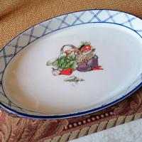 pirofila in porcellana 35x25 con manici dipinta