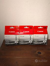 Cartuccia Canon Originale CLI 8BK 3 pezzi