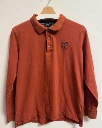 Polo Manica Lunga Avirex Dept. AVX Ruggine