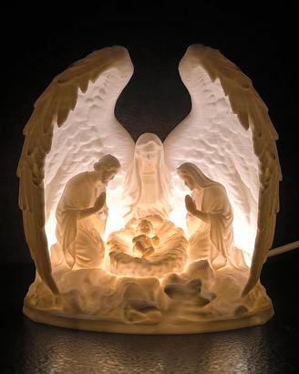 Sacra famiglia con led incluso