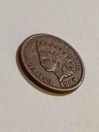 Rara moneta 1 centesimo 1889 - USA