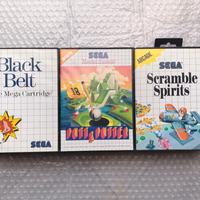 3 GIOCHI SEGA MASTER SYSTEM CON LIBRETTO