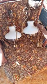 coppie  di lampadari   di una volta 