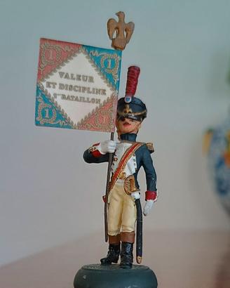 SOLDATINO PORTABANDIERA GUERRE NAPOLEONICHE