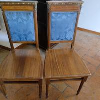 Coppia sedie in legno 1900