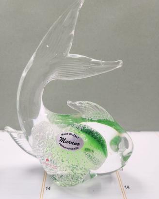 scultura pesce vetro di Murano