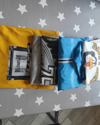 t-shirt bimbo più giubbottino leggero 