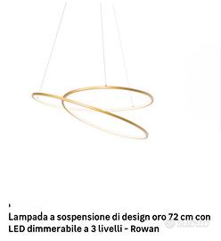 Lampadario a sospensioni LED  design moderno oro