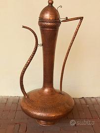 Rame anfora vaso brocca porta piante 