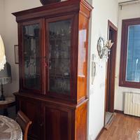 Vetrina antica in mogano – mobile d’epoca, 2 corpi