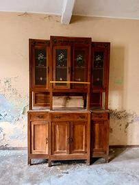Credenza / vetrina Vintage vetrine dipinte a mano