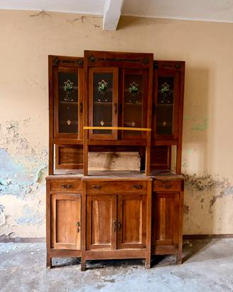 Credenza / vetrina Vintage vetrine dipinte a mano