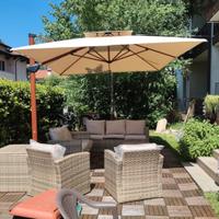  Arredo giardino Outsunny e ombrellone Leaf