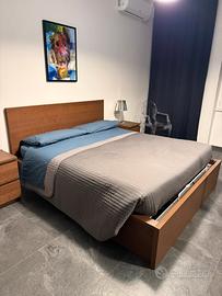 Letto Malm Ikea + materasso 160x200