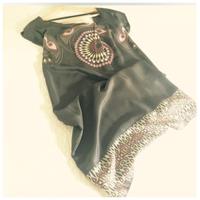 Abito AnnaRita N 100% seta tg 42