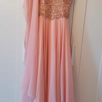 Abito da cerimonia Impero Couture rosa tg 40