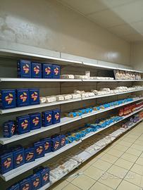 scaffali per supermercato 40mtr sei ripiani pari a