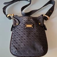 Borsa postino tessuto nero monogramma Coccinelle