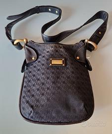 Borsa postino tessuto nero monogramma Coccinelle