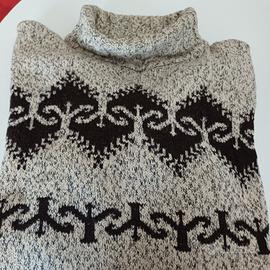 Brando maglione beige e marrone  tg 54 