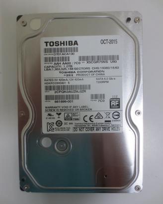 HARD DISK 1 Tb. Toshiba 3.5” Sata Interno desk.Per