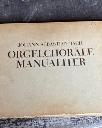 Spartito Bach Corali per organo
