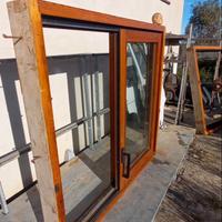 Finestre legno Abete Douglas doppia anta scorrevol