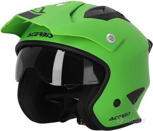 CASCO JET ARIA acerbis TG M verde caschi moto