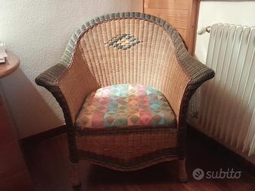 Poltrona in vimini