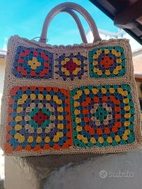 borsa all' uncinetto 