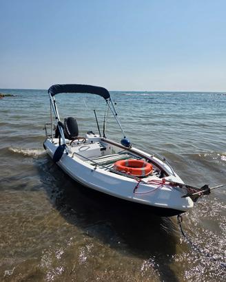 barca 4 posti con evenrude 30 cv 