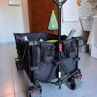 Carrello pieghevole 200L da campeggio, spiaggia e 