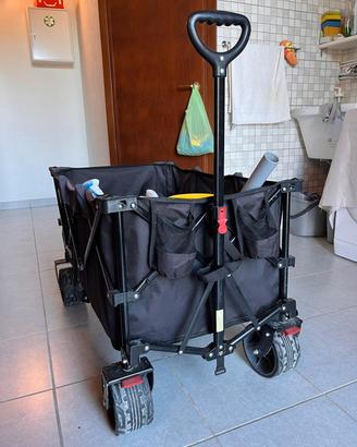 Carrello pieghevole 200L da campeggio, spiaggia e 