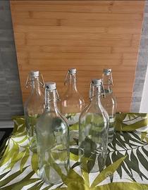 bottiglie con tappo IKEA in vetro trasparente