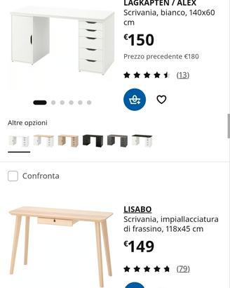 scrivania ikea nuova 
