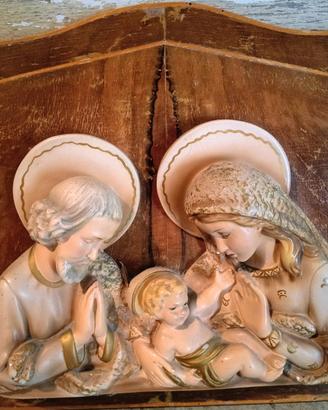 Sacra Famiglia in ceramica 