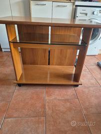mobile porta tv  con ruote