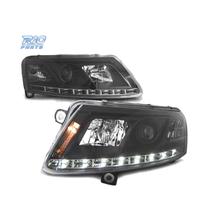 FARI AUDI A6 C6 04-08 CON DRL VERI NERI